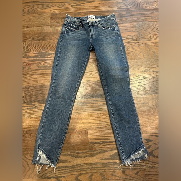 PAIGE Verdugo Ankle Distressed Jeans 27 - Picture 2 of 6